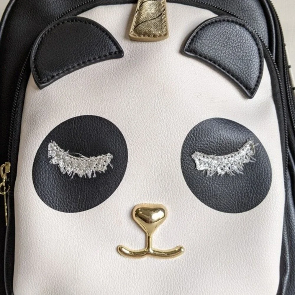 Luv Betsey by Betsey Johnson Bag Unicorn Backpack Black Black & White Style